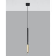 Lampa wisząca MOZAICA 1 SL.0891 SOLLUX LIGHTING tuba czarno/złota