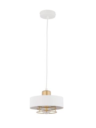 Lampa wisząca POKER 1 SIGMA 32062 biała ze złotym akcentem