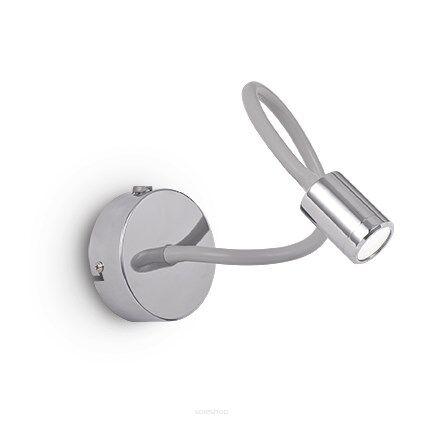 Kinkiet Focus AP1 LED Ideal Lux  097206  do czytania wykonany z metalu w kolorze chromu posiada ruchome ramię