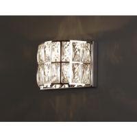 Lampa ścienna Kinkiet Diamante II W0204 Maxlight półokrągły pałacowy kryształ 