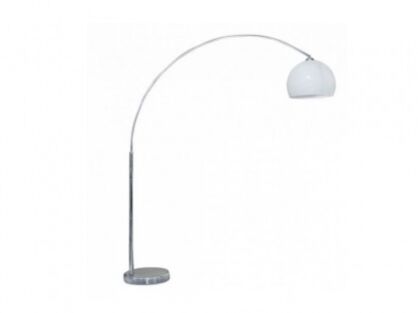 LAMPA PODŁOGOWA AZZARDO AZ2408 TS-010121W nowoczesna biała kulisty klosz marmurowa podstawa