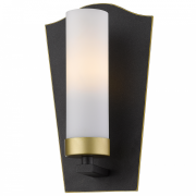 KINKIET DUBLIN PROST W ANTYCZNYCH  ZE SZKLANYM MLECZNYM KLOSZEM COSMO LIGHT W01162BZ