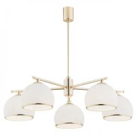 Lampa wisząca żyrandol MARBELLA 2088 Argon 5x E27 złota biały
