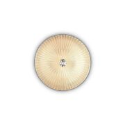 Plafon Shell PL3 140179 KLASYCZNY IP20 E27 Ideal Lux OPRAWA W STYLU KLASYCZNYM bursztynowa oprawa ze szkła