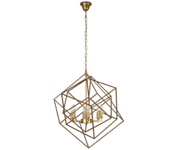 Lampa wisząca Andora P328 MAXlight mosiądz nowoczesna 