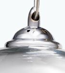 Lampa wisząca Silver Ball 25 AZzardo LP-5034M AZ0733 kula w kolorze chromu i transparentnego szkła - 2