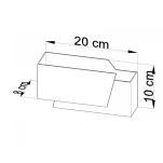 KINKIET PIEGARE Biały Oświetlenie LED stal Nowoczesna ELEGANCKI SL.0394  SOLLUX LIGHTING  - 4