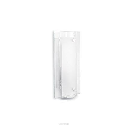 Kinkiet Tudor AP1 Ideal Lux  051840 Klosz z przezroczystej szklanej ramy oraz szklanej tuby piaskowanej wewnątrz