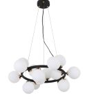 Lampa wisząca MARSIADA LDP 6033-15 (BK+GD) Lumina Deco Nowoczesna czarno-złota - 4