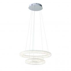 Lampa wisząca NEVE 2  RING CHROM ENDON LIGHTING 76483