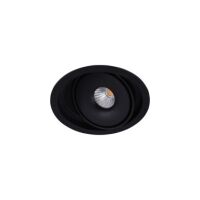 Lampa BOSTON 1 ROUND  LED AZ3470 Azzardo wpustowa ruchome źródło światła czarna
