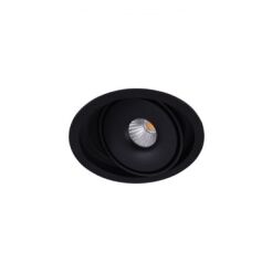 Lampa BOSTON 1 ROUND  LED AZ3470 Azzardo wpustowa ruchome źródło światła czarna