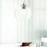 Lampa wisząca Nemo SP1 D20 Ideal Lux  052793 posiada okrągły szklany prezroczysty klosz - 2