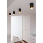 Oprawa sufitowa natynkowa NESI SL.0982 SOLLUX LIGHTING czarno-złota - 3