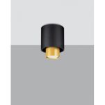 Oprawa sufitowa natynkowa NESI SL.0982 SOLLUX LIGHTING czarno-złota - 4