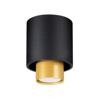Oprawa sufitowa natynkowa NESI SL.0982 SOLLUX LIGHTING czarno-złota