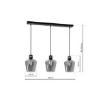 Lampa wisząca RICHMOND BLACK/GOLD MILAGRO 3xE27 MLP6539 - 2