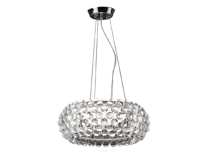Lampa wisząca ACRYLIO 50 azzardo AZ0058 wykonany z przezroczystych kulek które, przepuszczają światło
