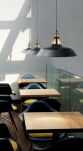 Lampa wisząca New Axel AZzardo FLP131BK AZ1351 wykonana z metalu w kolorze czarnym idealna do salonu kuchni - 3