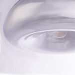 Lampa wisząca Chicago - P01659CH Cosmo Light klosz w kolorze chromu  kształtem przypomina kroplę płynnej  szkłą - 2