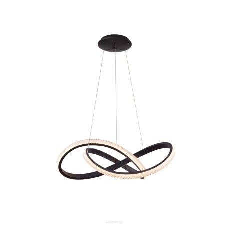 Lampa wisząca INFINITY 80 CCT BK + REMOTE CONTROL czarna Azzardo AZ5096