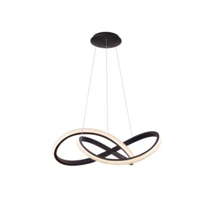 Lampa wisząca INFINITY 80 CCT BK + REMOTE CONTROL czarna Azzardo AZ5096