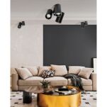 Reflektor sufitowy MAKALU 1 AZ4210 Azzardo czarny ruchomy GU10 - 4