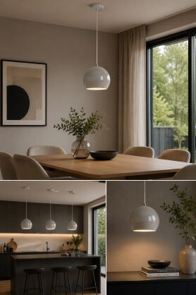 Lampa wisząca POP 1L E27 108986 Markslojd szara Ø28cm