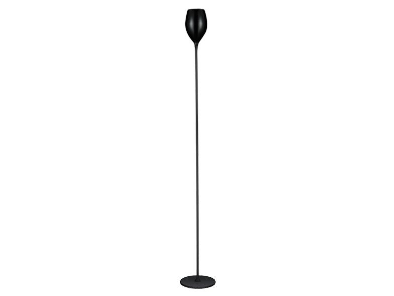 Lampa podłogowa Izza czarna AZzardo MJ1288-1BL AZ1076 klosz w kształcie kielicha nowoczesny