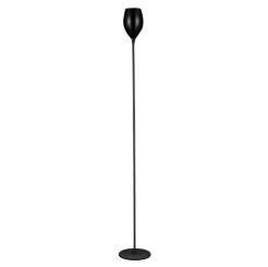 Lampa podłogowa Izza czarna AZzardo MJ1288-1BL AZ1076 klosz w kształcie kielicha nowoczesny