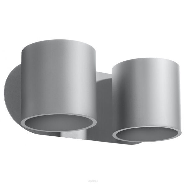 Kinkiet ORBIS  Sollux SL.0661 dwie szare tuby prosty nowoczesny design 