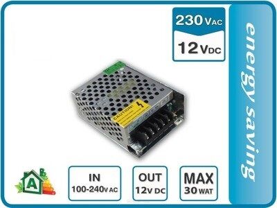 Zasilacz LED 30W DC12V IP20