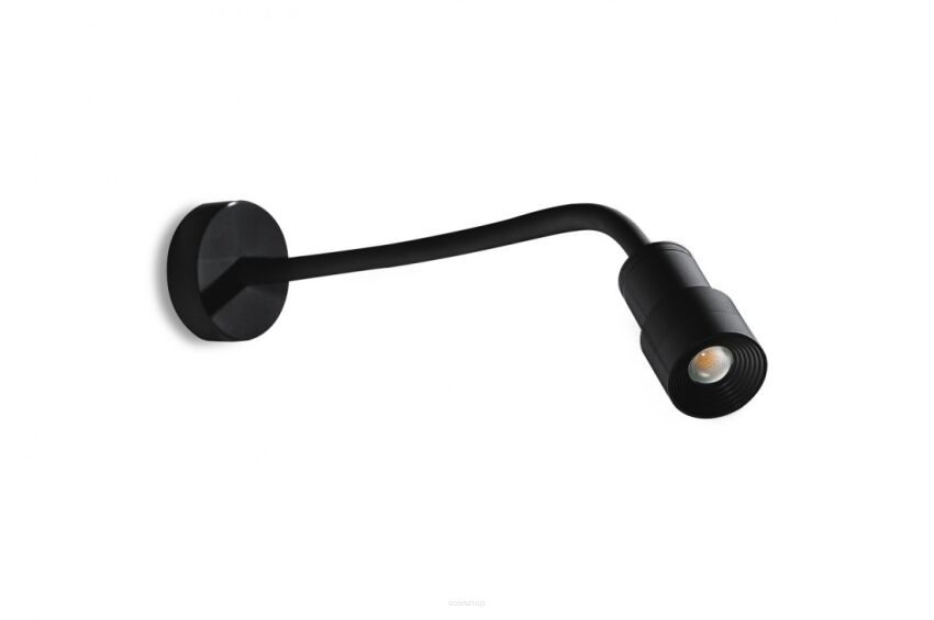 Reflektor LUMI FLEX AZ4561 Azzardo czarny na elastycznym ramieniu 2 kąty świecenia LED