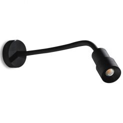 Reflektor LUMI FLEX AZ4561 Azzardo czarny na elastycznym ramieniu 2 kąty świecenia LED