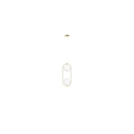 Lampa wisząca COCO 2 PENDANT złota białe kule Azzardo AZ4982
