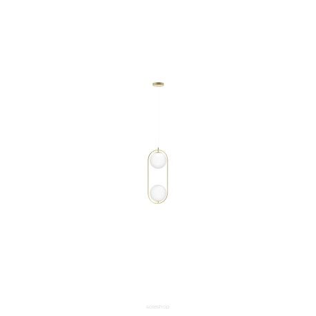 Lampa wisząca COCO 2 PENDANT złota białe kule Azzardo AZ4982