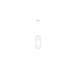 Lampa wisząca COCO 2 PENDANT złota białe kule Azzardo AZ4982