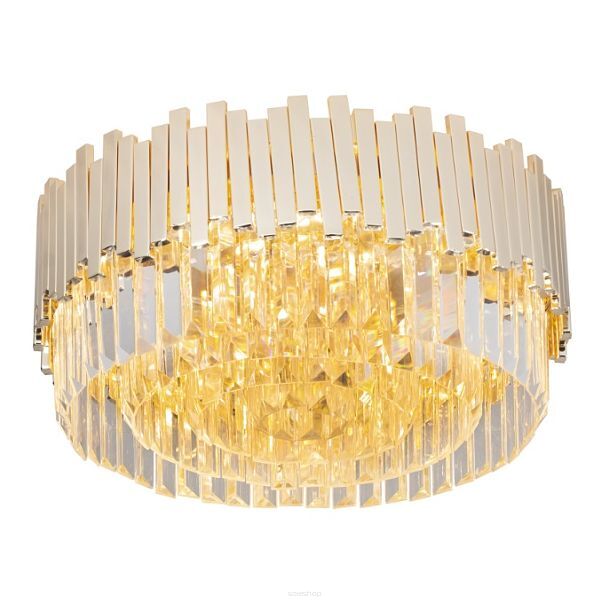 Plafon TREND C016 MAXlight Okrągły złoty średnica 45 cm NIESAMOWITE EFEKTY ŚWIETLNE