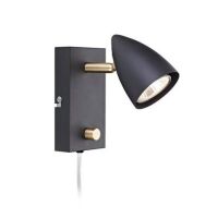 Lampa ścienna CIRO 106318 Markslojd czarny z włącznikiem i ściemniaczem