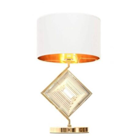 GLAMOUR LAMPA NOCNA BIAŁO-ZŁOTA BENARDI LDT 5529 (WT+GD) LUMINA DECO