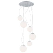 Lampa wisząca OPTICA 2530 Argon Nowoczesna 6 białych kul ze szkła