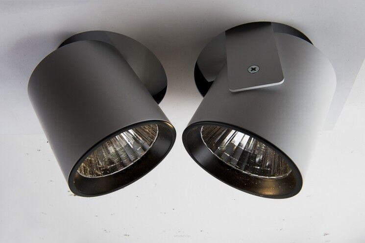 Oprawa natynkowa Auro Base 90 NT 90x2 CRI80 Labra  3.0549 prostokątna podstawa reflektory w kształcie tub różne kolory wkończenia LED