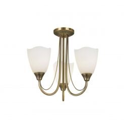 Lampa sufitowa  HAUGHTON antyczny mosiądz ENDON LIGHTING 601-3AN  