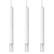 Lampa wisząca WEZYR 3 SL.0959 SOLLUX LIGHTING 3 białe tuby szklana końcówka - 4