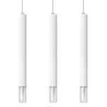 Lampa wisząca WEZYR 3 SL.0959 SOLLUX LIGHTING 3 białe tuby szklana końcówka - 4