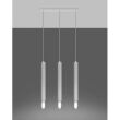 Lampa wisząca WEZYR 3 SL.0959 SOLLUX LIGHTING 3 białe tuby szklana końcówka - 5