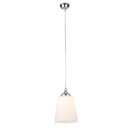 Lampa wisząca LIRANO 305 Argon Elegancka z białym kloszem śr. 22 cm