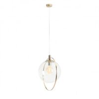 Lampa wisząca AURA GOLD transparentna kula ze złotym wykończeniem ALDEX 1065G30  