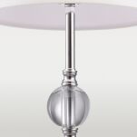  Lampa stołowa Monaco Cosmo light -  T01230WH  Biały klosz podstawa wykonana ze szlifowanego szkła   - 2