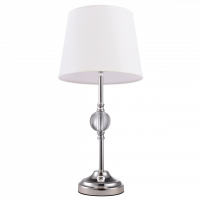  Lampa stołowa Monaco Cosmo light -  T01230WH  Biały klosz podstawa wykonana ze szlifowanego szkła  